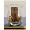 Image 1 : Candle in glass vase