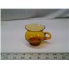 Image 5 : Amber Glass Punch Set - Glasses, Bowl & Ladle, Pitcher