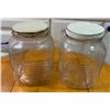Image 1 : Vintage Large Coffee or Dry Goods Glass Jars x 2