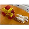 Image 1 : Vintage Reliable Plastic Stage Line Coach with Team of Horses