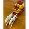 Image 2 : Vintage Reliable Plastic Stage Line Coach with Team of Horses
