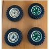 Image 2 : Original Die Cast 3.75” Toy Tractor Tires x 4