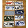 Image 1 : License Plates - British Columbia 1973, New Brunswick 1978, Alberta 1966, 1968, 1972, Manitoba 1996,