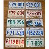 Image 1 : License Plates - Saskatchewan 1970, 1971, 1972, 1974, 1975, 1976 x 10 plates