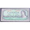 Image 1 : 1954 Canadian One Dollar Bill $1 signed by G. Bouey & L Rasminsky x 1