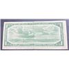 Image 2 : 1954 Canadian One Dollar Bill $1 signed by G. Bouey & L Rasminsky x 1