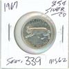 Image 1 : 1967 25¢ silver 1867-1967