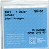 Image 3 : 1972 $1.00 silver voyageur - CCCS graded