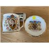Image 1 : Queen Elizabeth Coronation coffee mug and candy dish