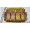 Image 2 : 70's Carnival glass divided platter