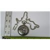 Image 1 : Pocket watch - Locomotive Motif- quartz- working order