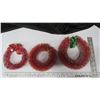 Image 1 : Three Vintage Christmas Wreaths