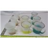 Image 1 : (8) Fire King mugs - Colored bases