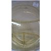 Image 4 : Amber depression divided dish - Madrid Pattern - No chips