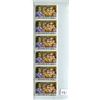 Image 1 : Strip of 6 St. Christopher, Nevis & Anguilla 5 Cents Stamps depicting the Pirate Henry Morgan and hi