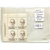 Image 1 : Corner Block of 4 Canadian 7 Cents Stamps depicting Prime Minister Louis St. Laurent. Mint.