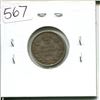 Image 2 : 1910 Canadian Silver 10 Cents. Last year of issue for King Edward VII. VF-20. Nice.
