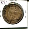 Image 2 : 1958 Canadian Silver Dollar. Commemorates BC becoming a Crown Colony. MS-64. Nicely Toned.