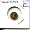 Image 1 : California 1858 “Gold” Half Dollar. No gold in this replica of a coin that never existed.