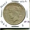 Image 1 : U.S. 1922 S Peace Silver Dollar. San Francisco Mint. VF-30.