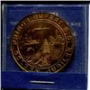Image 1 : Prince Rupert, BC 1960 Golden Jubilee Trade Dollar. Housed in a special matchbook like case. Brillia
