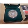 Image 2 : 2001 National Ballet Silver Dollar. Proof. Bright White. Housed in its original green case.