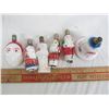 Image 1 : 6 Antique Santa Christmas Light Bulbs