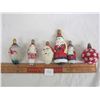 Image 1 : 6 Antique Christmas Light Bulbs Santa Ect.