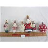 Image 2 : 6 Antique Christmas Light Bulbs Santa Ect.