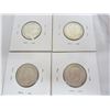 Image 2 : 4 Canadian Silver Quarters 1940,1941,1943,1945