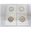 Image 2 : 4 Canadian Silver Quarters 19??, 1917, 1940, 1952