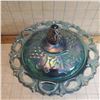 Image 2 : carnival glass candy dish with lid. Indiana glass Lustre dish with lid