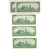 Image 2 : 5 - 1867-1967 $1 Bills A.U. (Very Crisp)