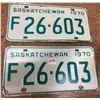 Image 2 : Pair of 1970 SK licence plates