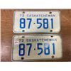Image 2 : Pair of 1972 SK licence plates