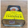 Image 2 : Chief paint thinner tin - Nice Graphic 6" tall
