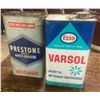 2-tins - Esso + Prestone - 1 Gallon