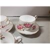 Image 4 : 5 BONE CHINA TEACUP & SAUCER