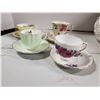 Image 2 : 4 MADE IN ENGLAND BONE CHINA TEACUP & SAUCER