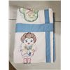 Image 1 : HAND EMBROIDERED CHIDLRENS QUILT TWIN SIZE