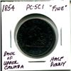 Image 1 : 1854 BANK OF CANADA 1/2 PENNY