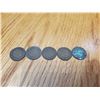 Image 1 : 5 x Canada Large Cent 1913, 1915, 1916, 1916, 1917
