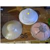 Image 3 : 2 Bowls, juicer, vase and 3 glass light covers
