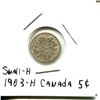 Image 1 : 1903-H Canada silver 5 cents G6/VG