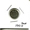 Image 1 : 1903-H Canada silver 5 cents G6/VG