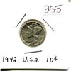 Image 1 : 1942 US silver 10 cents AU-55/UNC
