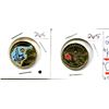 Image 2 : 2 x Canada coloured Loonies 2022 Alexander Graham Bell 175th + 2021 Klondike Gold Rush 125th