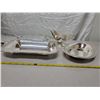 Image 2 : SILVER PLATE SERVING DISH, SAUCE BOAT & TRAY & TRAY