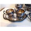 Image 2 : ROGERS TEAPOT CREAM & SUGAR BOWLS OTHER TRAYS