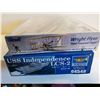 Image 5 : USS INDEPENDENCE 1:350 SCALE. WRIGHT FLYER 1:39 SCALE. SEALED.